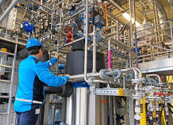 Pilot plant at Amideus Basel, Switzerland